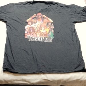 WrestleMania Graphic Men's Black T-Shirt Size XL
